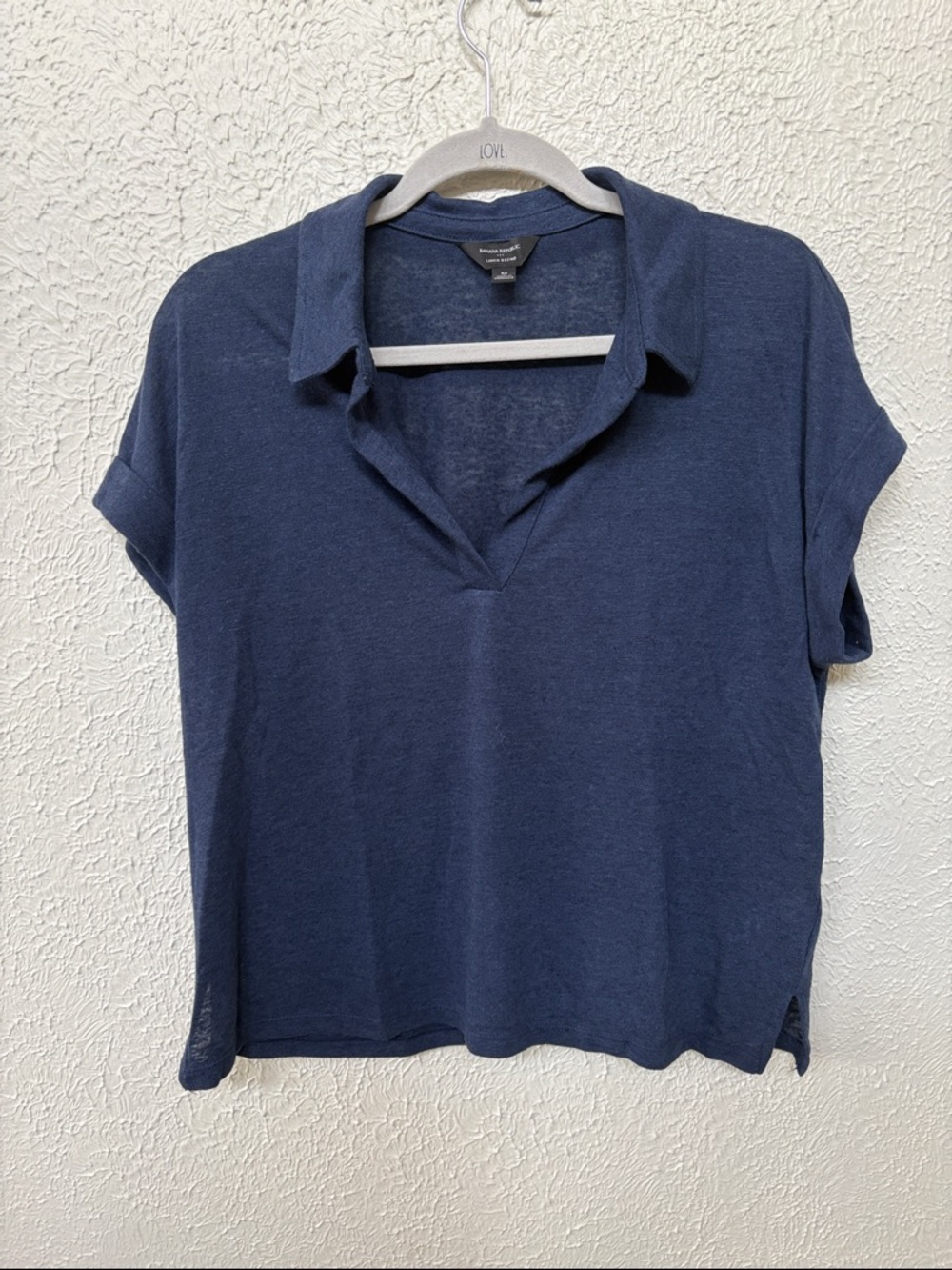 BANANA REPUBLIC Linen-Blend Collared Shirt